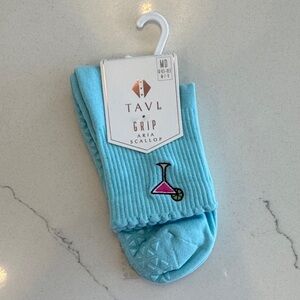 Tavi Aria Scallop Aqua Grip Socks